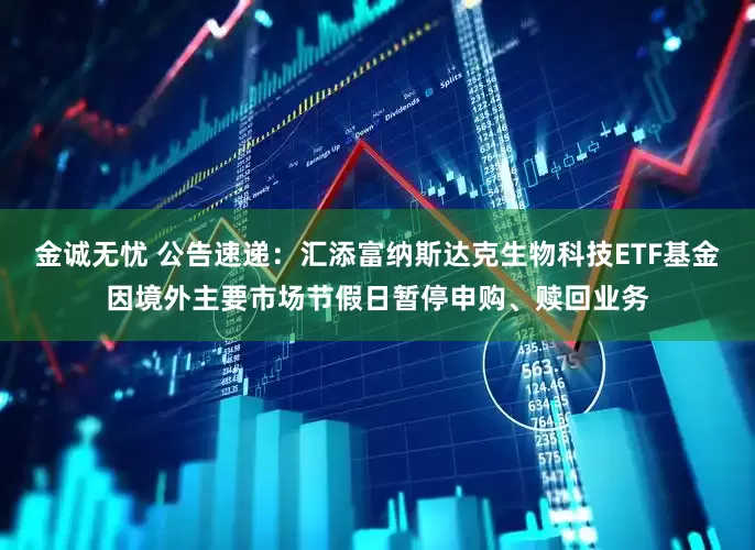 金诚无忧 公告速递：汇添富纳斯达克生物科技ETF基金因境外主要市场节假日暂停申购、赎回业务