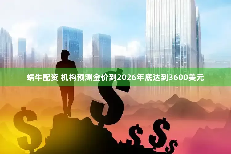 蜗牛配资 机构预测金价到2026年底达到3600美元