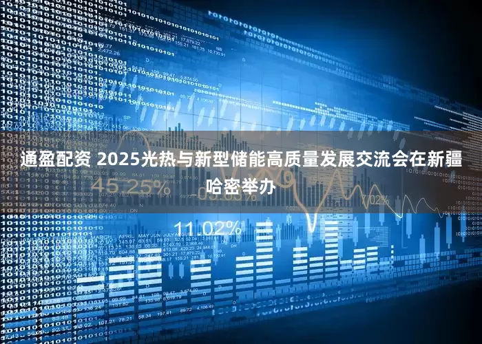 通盈配资 2025光热与新型储能高质量发展交流会在新疆哈密举办