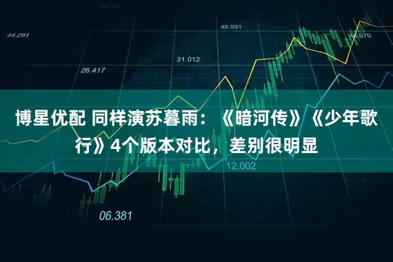 博星优配 同样演苏暮雨：《暗河传》《少年歌行》4个版本对比，差别很明显